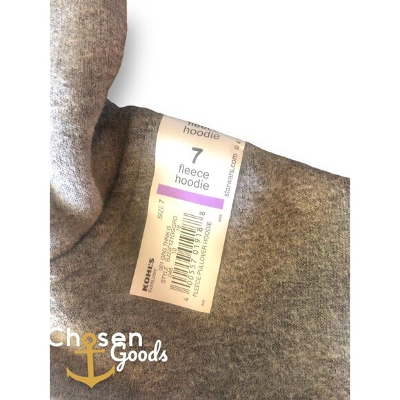 The Mandalorian Grogu Baby Yoda Boys Size 7 Jumping Beans Fleece Graphic Hoodie - Picture 5 of 5